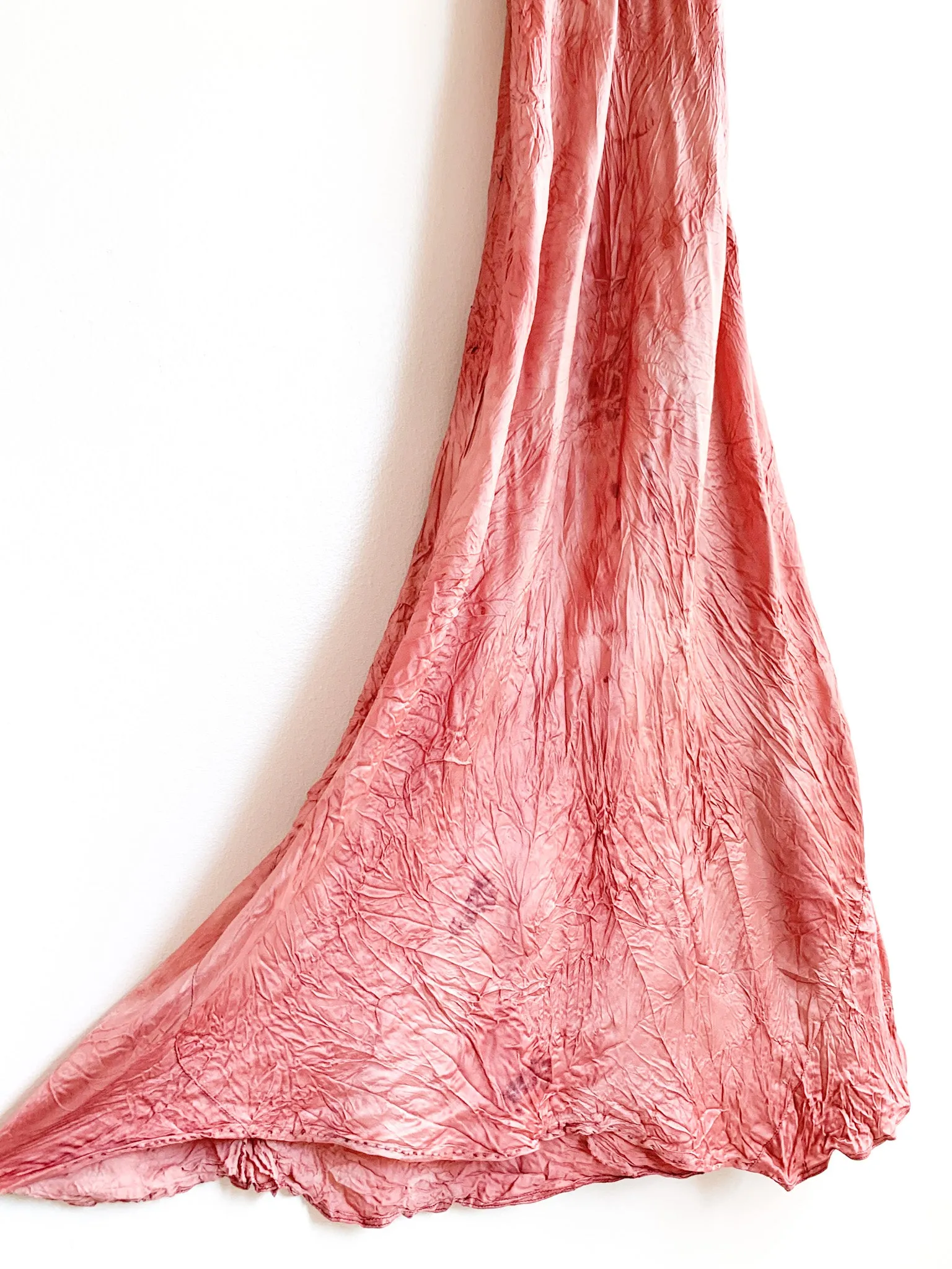 1940's Hand Dyed Satin Slip Dress