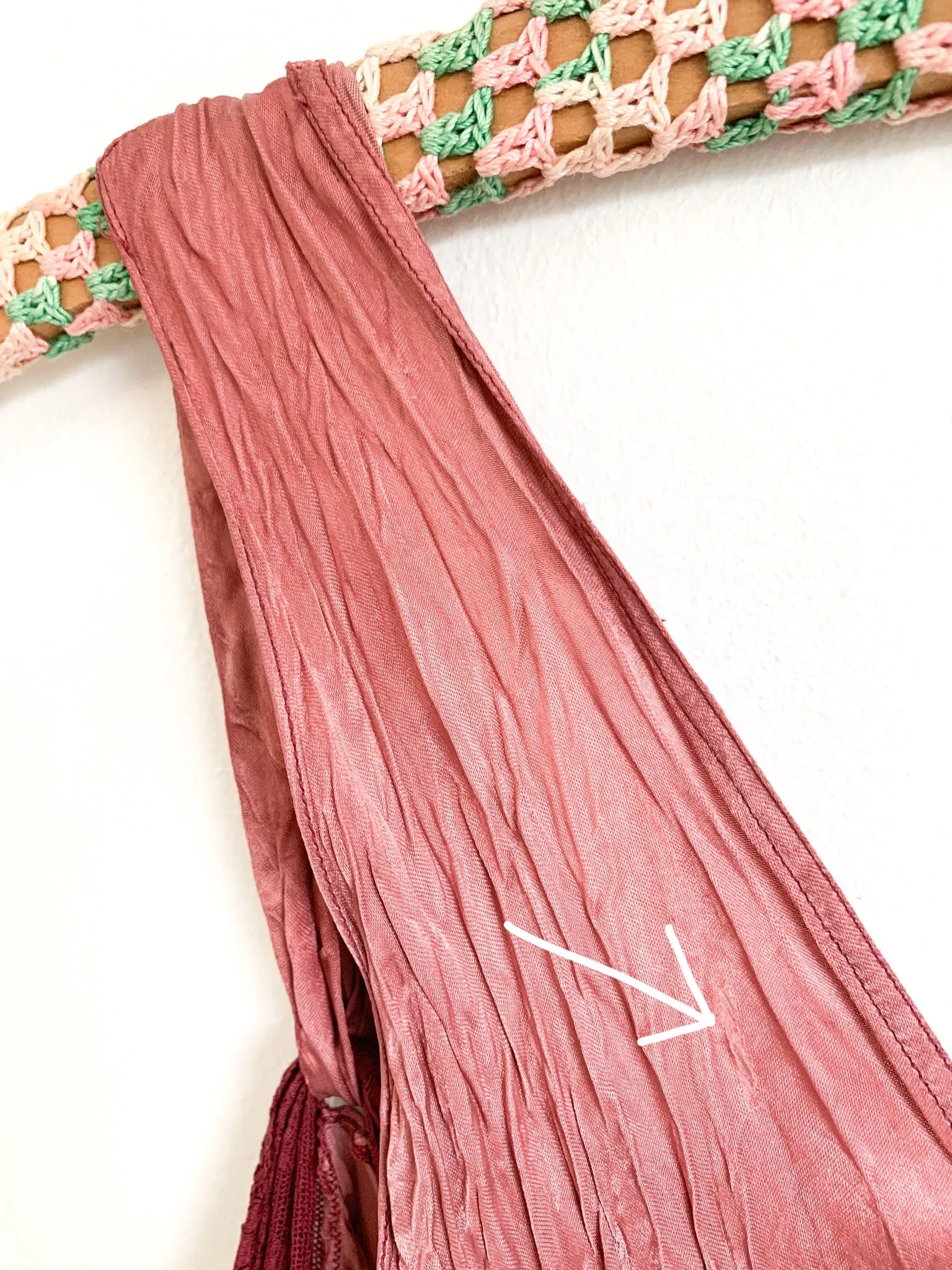 1940's Hand Dyed Satin Slip Dress