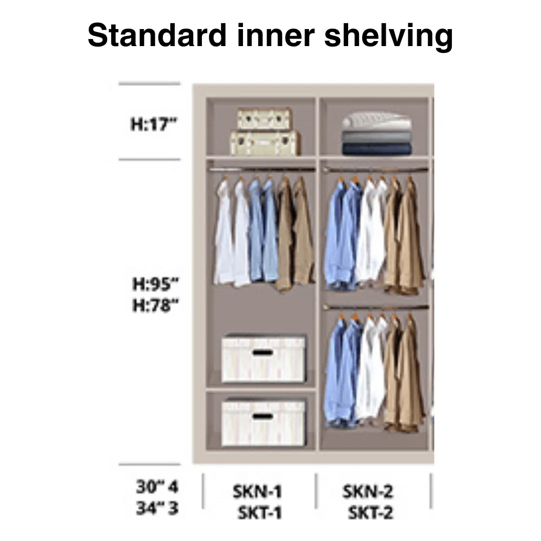 5ftx8ft Sliding Door Wardrobe D4(NC-S2)