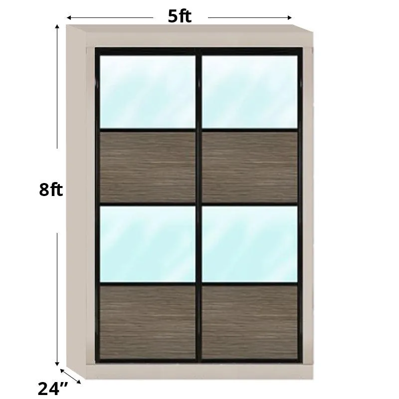 5ftx8ft Sliding Door Wardrobe D4(NC-S2)