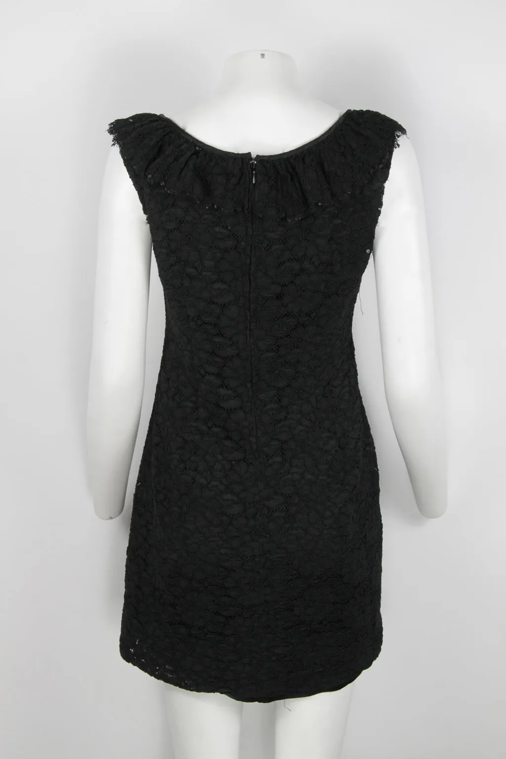60s Black lace dress - S