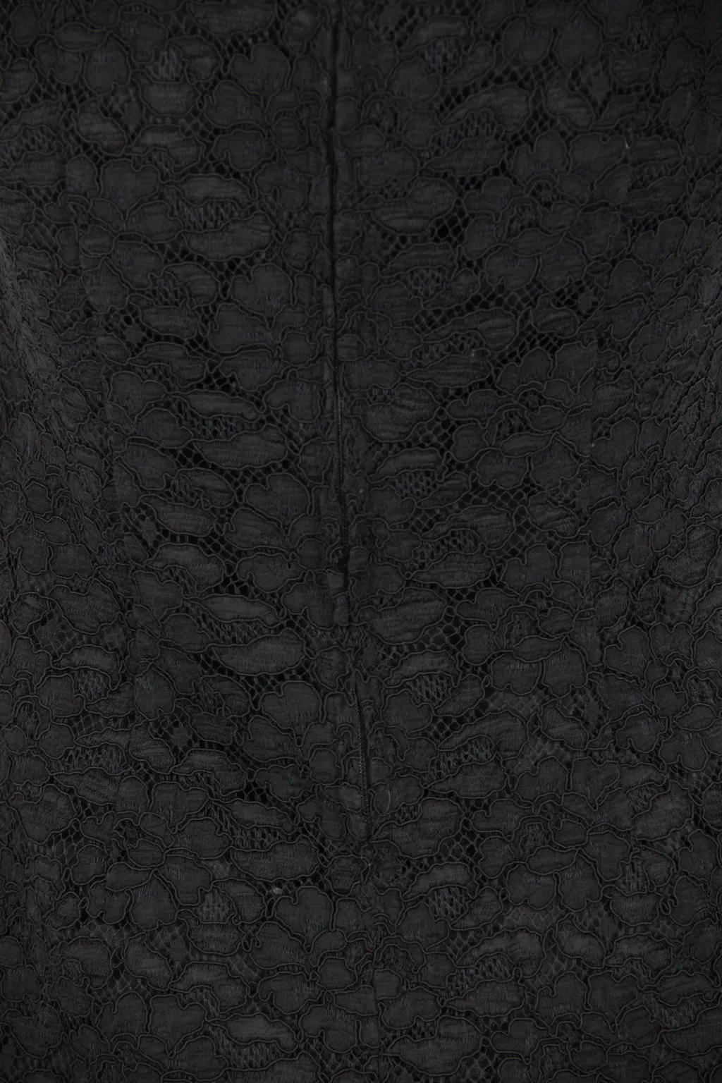 60s Black lace dress - S