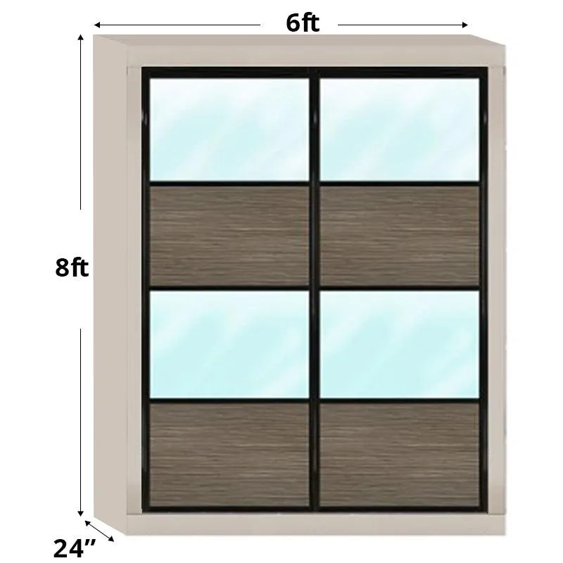 6ftx8ft Sliding Door Wardrobe D4(NC-S2)