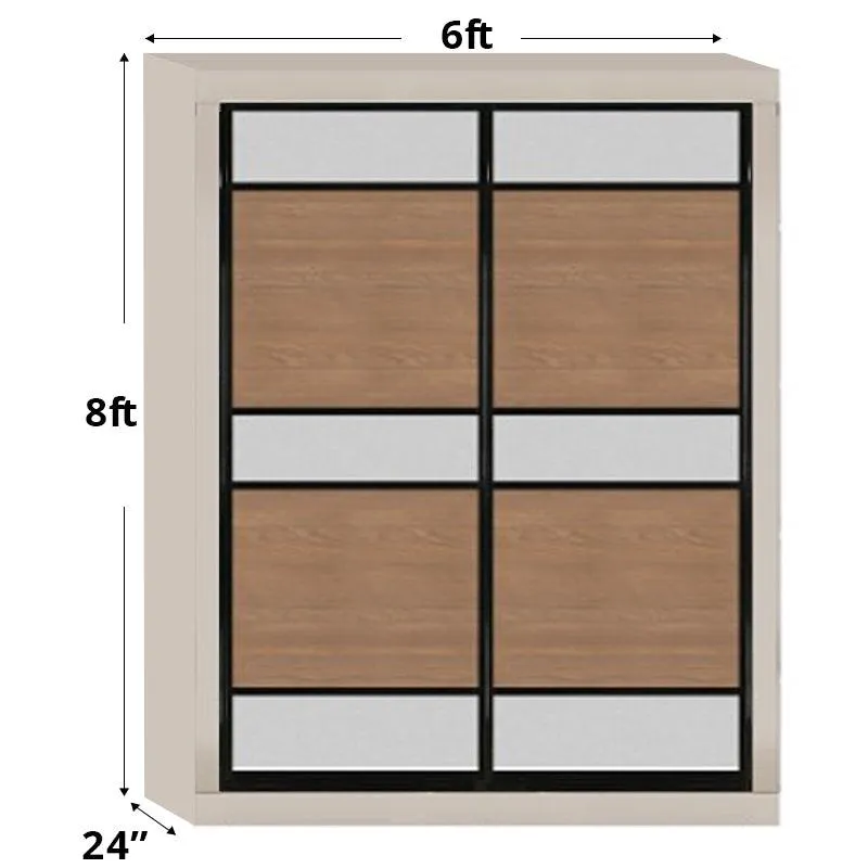 6ftx8ft Sliding Door Wardrobe D8(AC-S3)