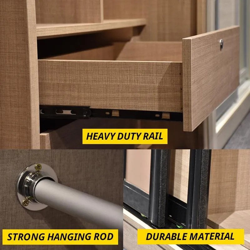 6ftx8ft Sliding Door Wardrobe D8(AC-S3)