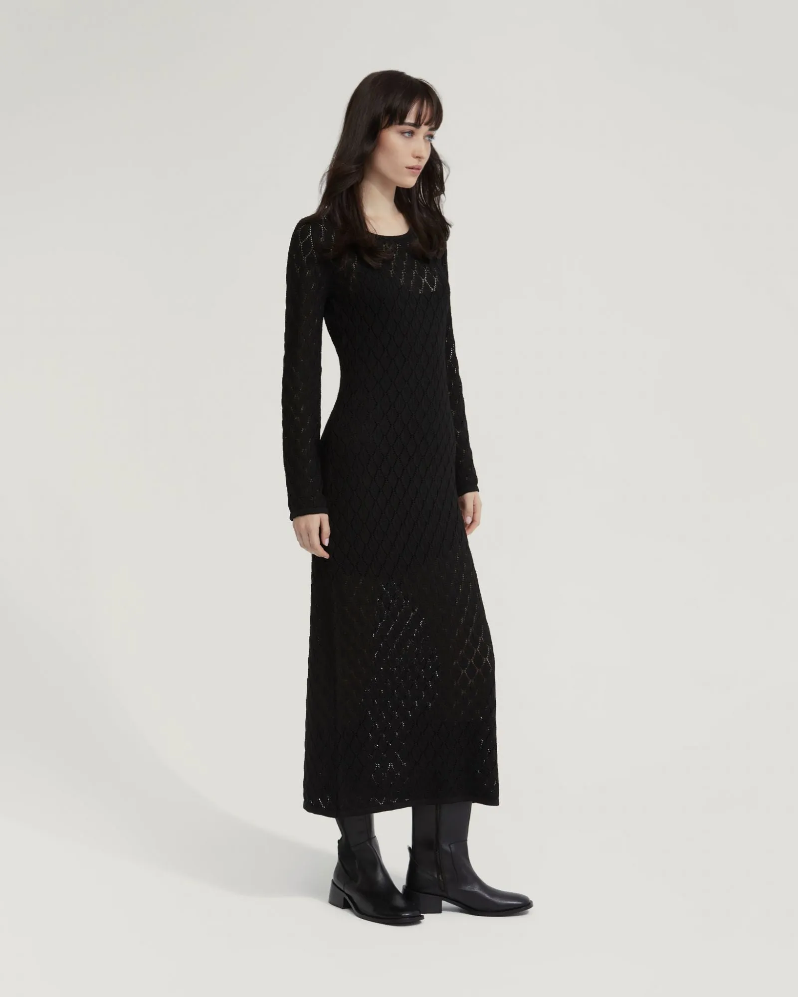 Aime Pointelle Dress With Slip