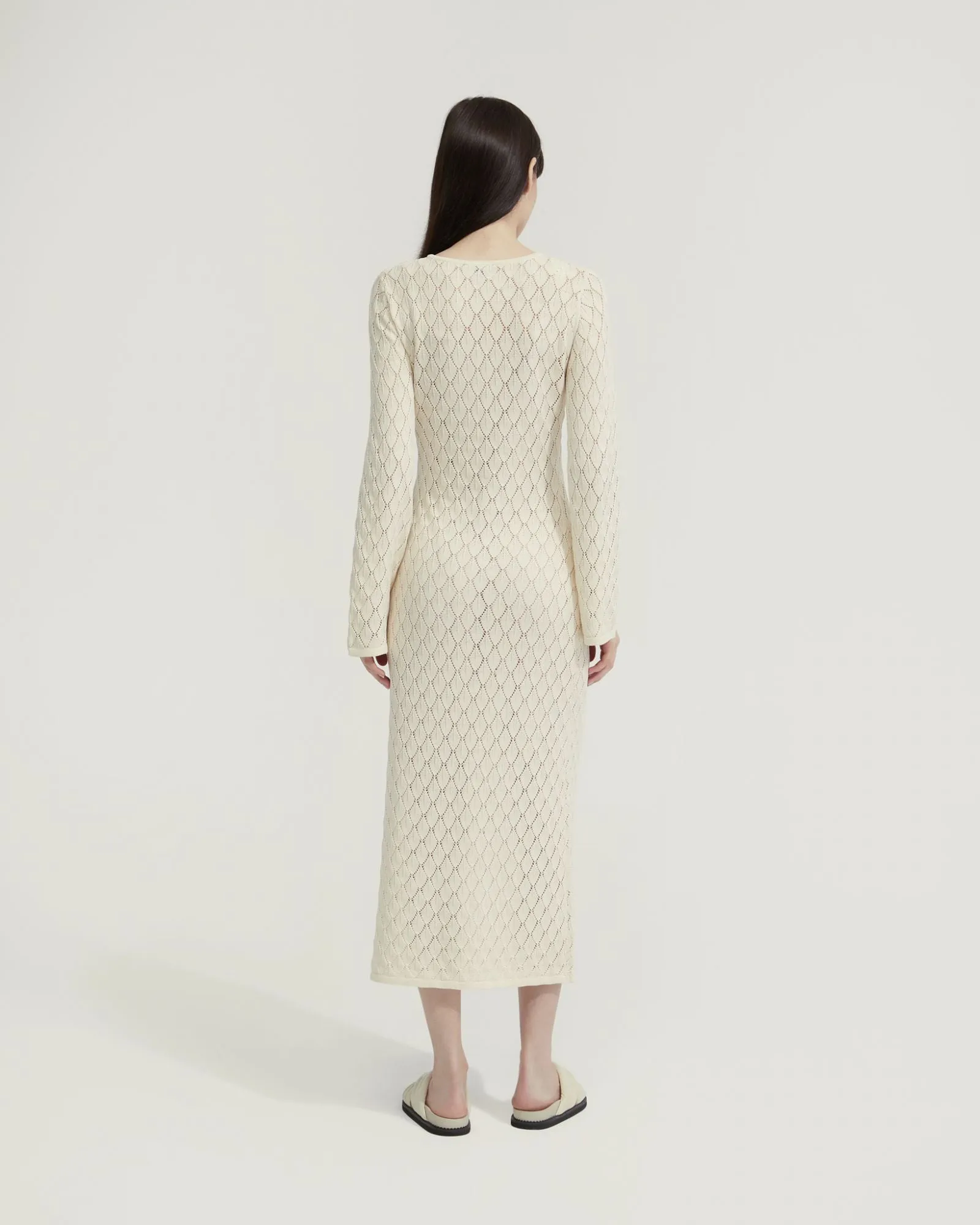 Aime Pointelle Dress With Slip