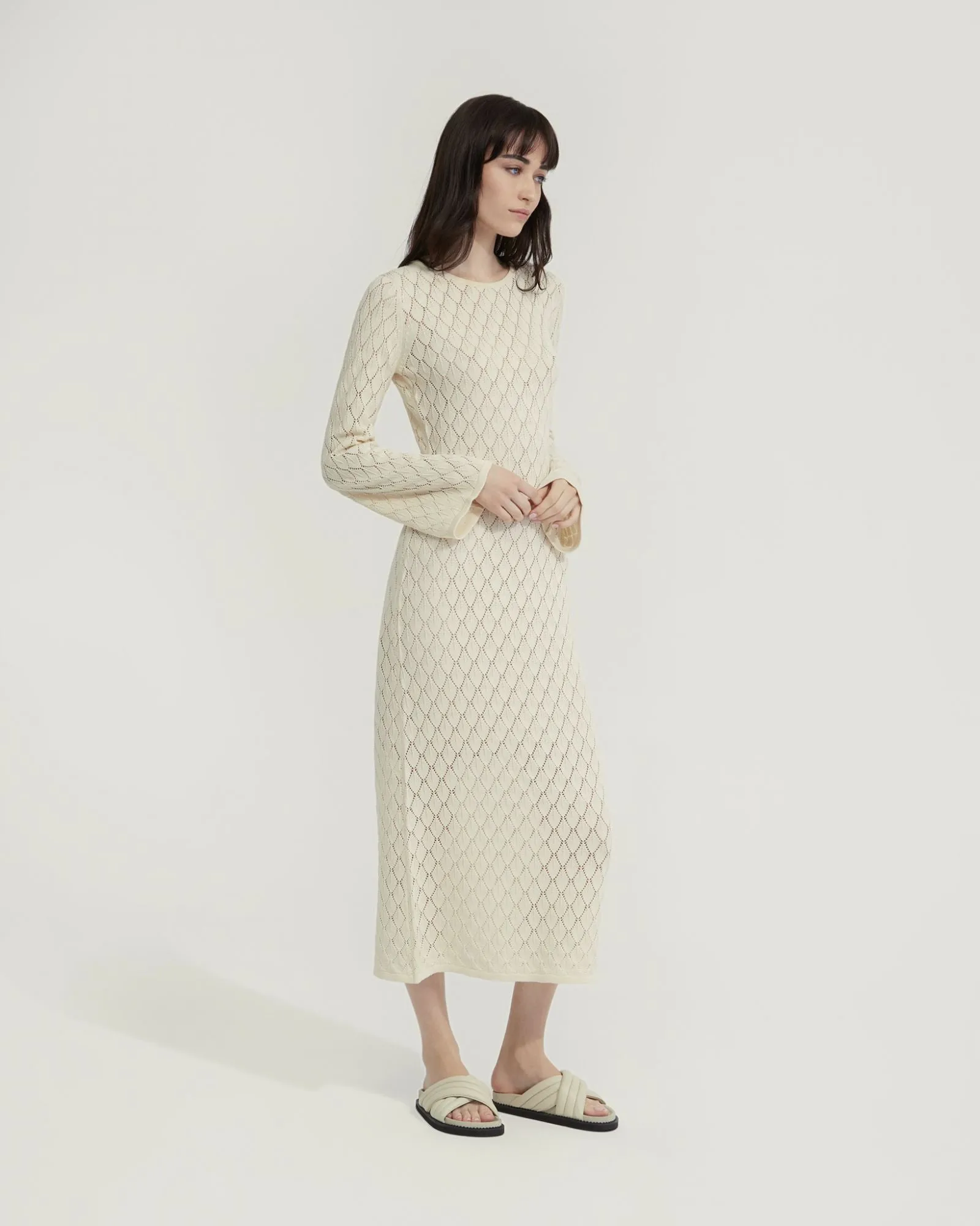 Aime Pointelle Dress With Slip