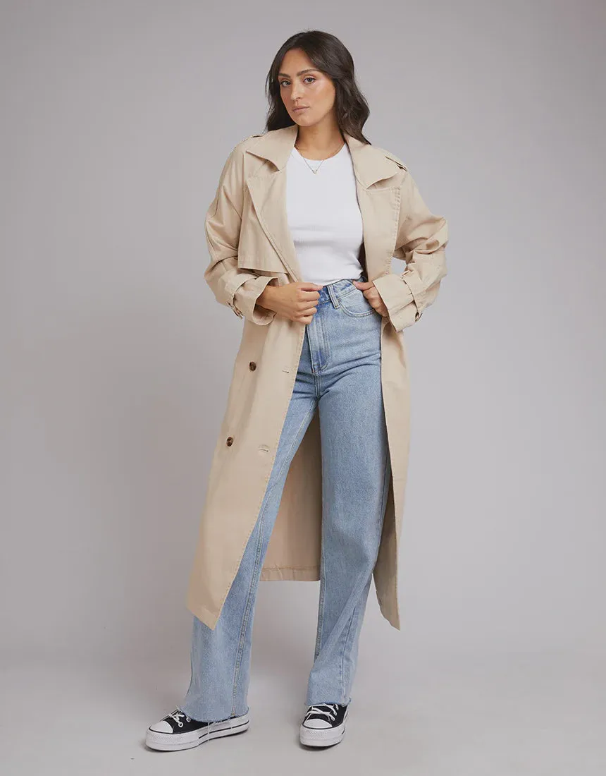 All About Eve Eve Trench Coat - Tan