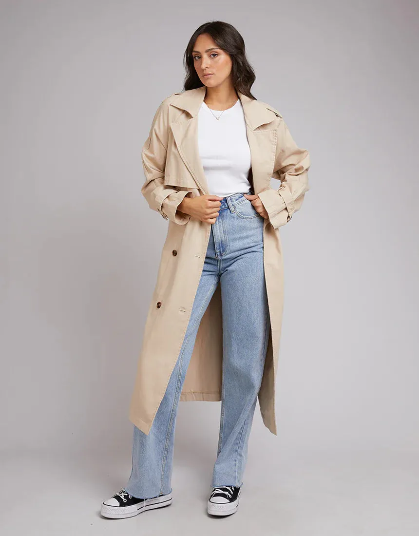 All About Eve Eve Trench Coat - Tan