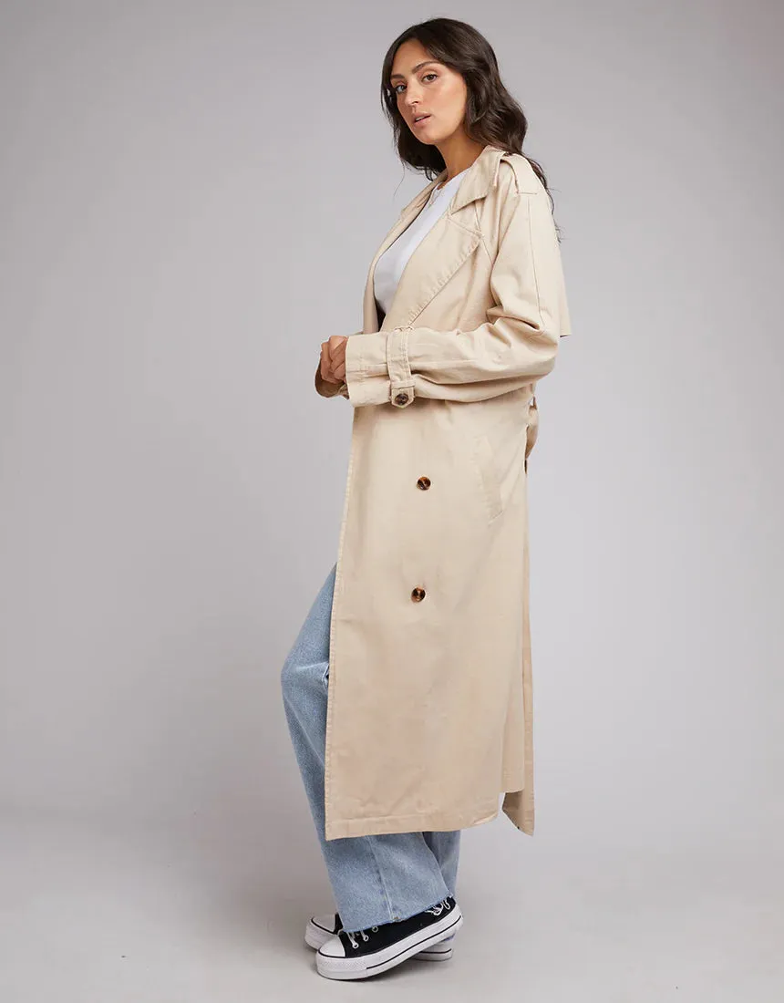 All About Eve Eve Trench Coat - Tan