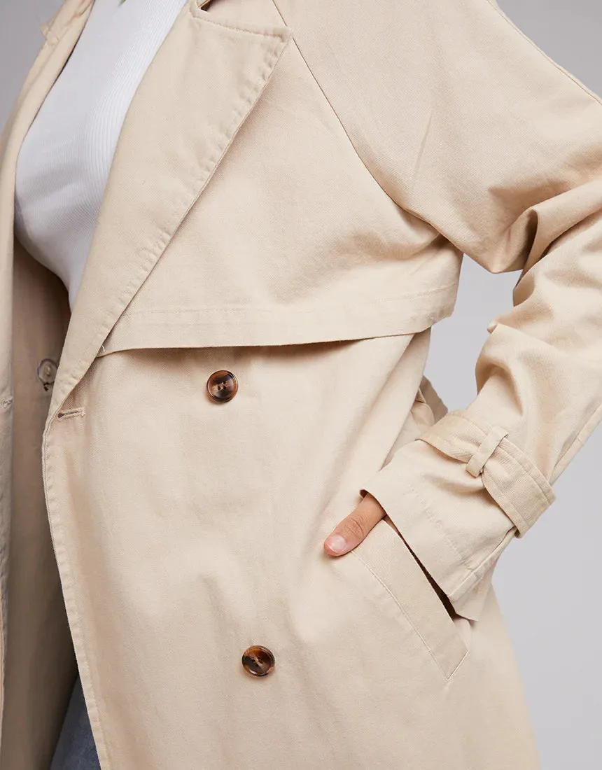 All About Eve Eve Trench Coat - Tan