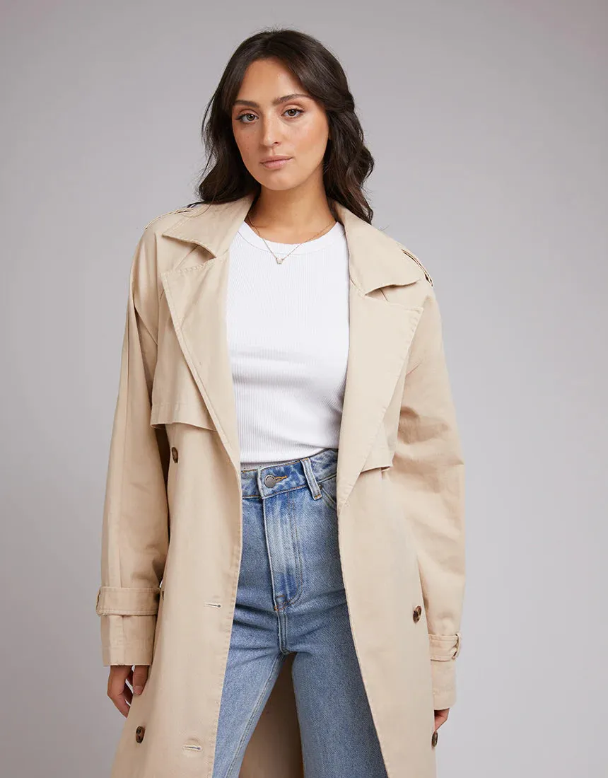 All About Eve Eve Trench Coat - Tan