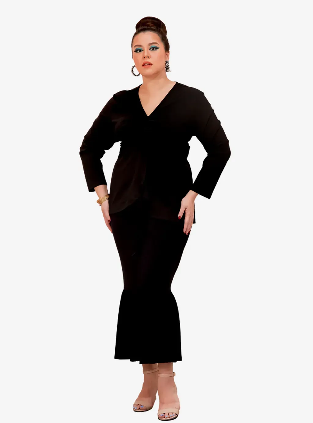 Amelia Ruched Peplum Top