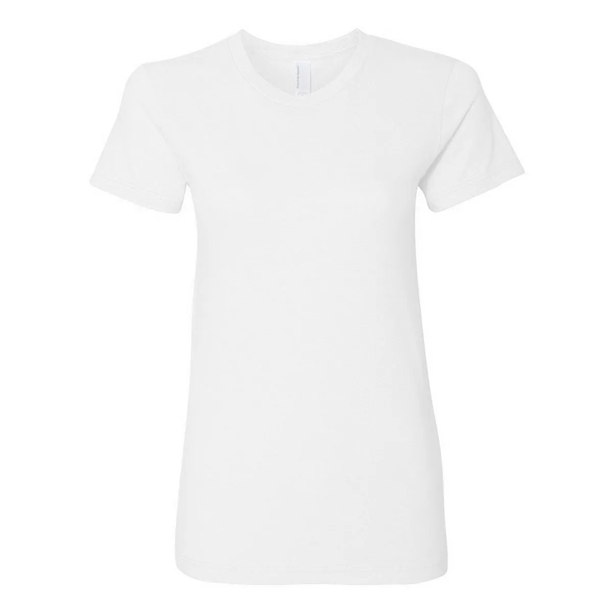 American Apparel Women's White Fine Jersey Short Sleeve T-Shirt