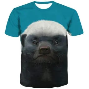 Animal T shirts Men Lovely Shirt Print Harajuku T shirts Funny Funny Tshirt Anime Street Tshirts Cool Short Sleeve T shirts