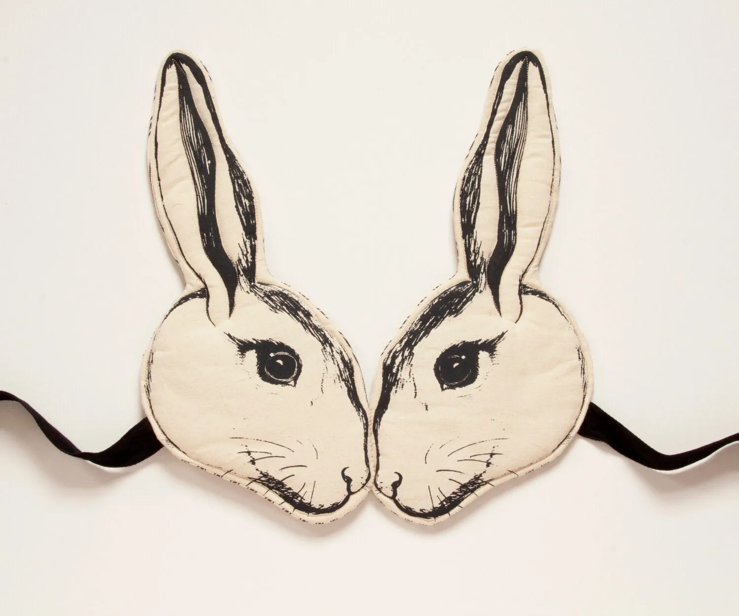 Animalesque Monochrome Rabbit Headdress