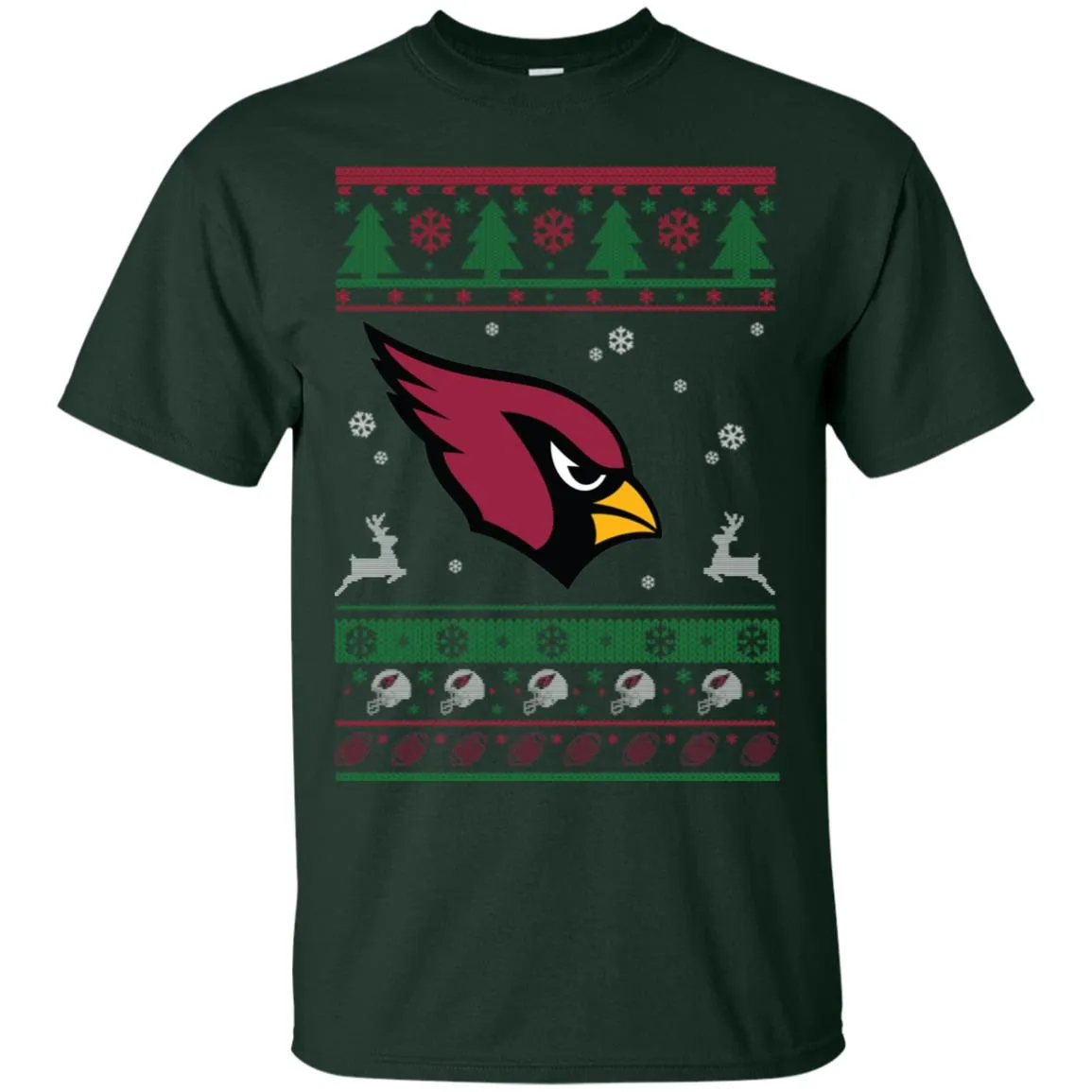Arizona Cardinals Logo Football Teams Ugly Christmas Sweater Men T-Shirt