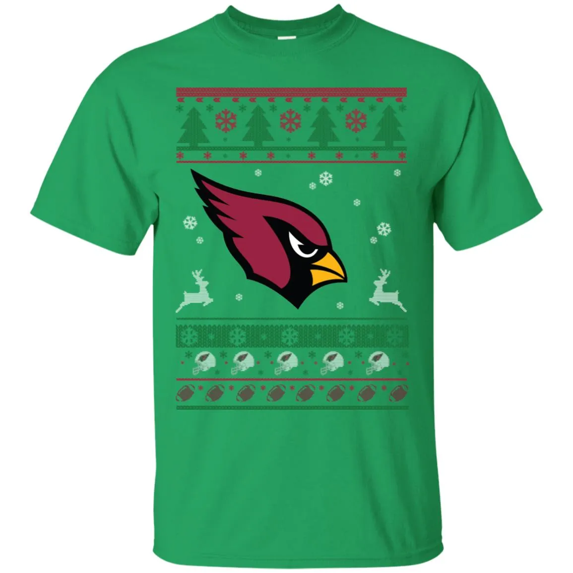 Arizona Cardinals Logo Football Teams Ugly Christmas Sweater Men T-Shirt