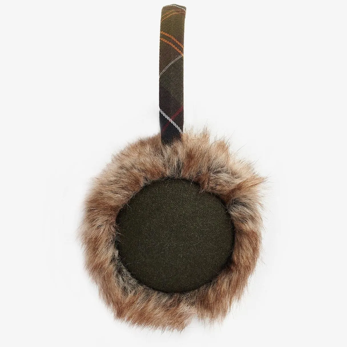 Barbour Barrhill Faux-Fur Ear Muffs in Classic Tartan