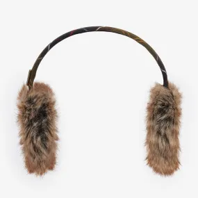 Barbour Barrhill Faux-Fur Ear Muffs in Classic Tartan