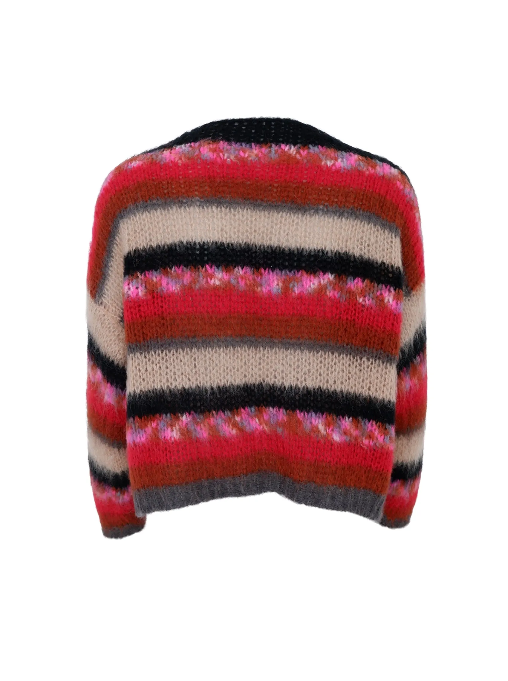 BCCASEY multi striped cardigan - Berry