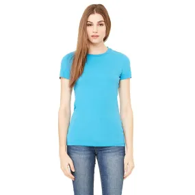 Bella   Canvas Women's Aqua Jersey Short-Sleeve T-Shirt