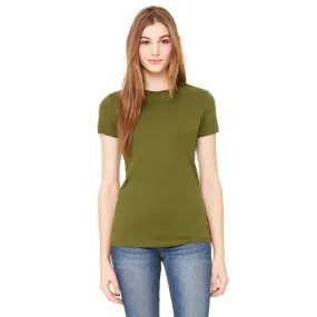 Bella   Canvas Women's Olive Jersey Short-Sleeve T-Shirt