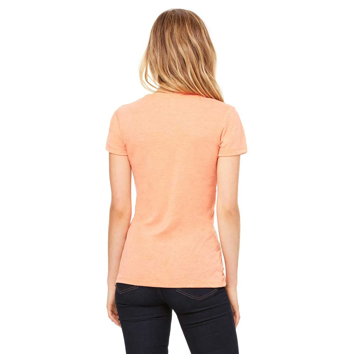 Bella   Canvas Women's Orange Triblend Short-Sleeve T-Shirt