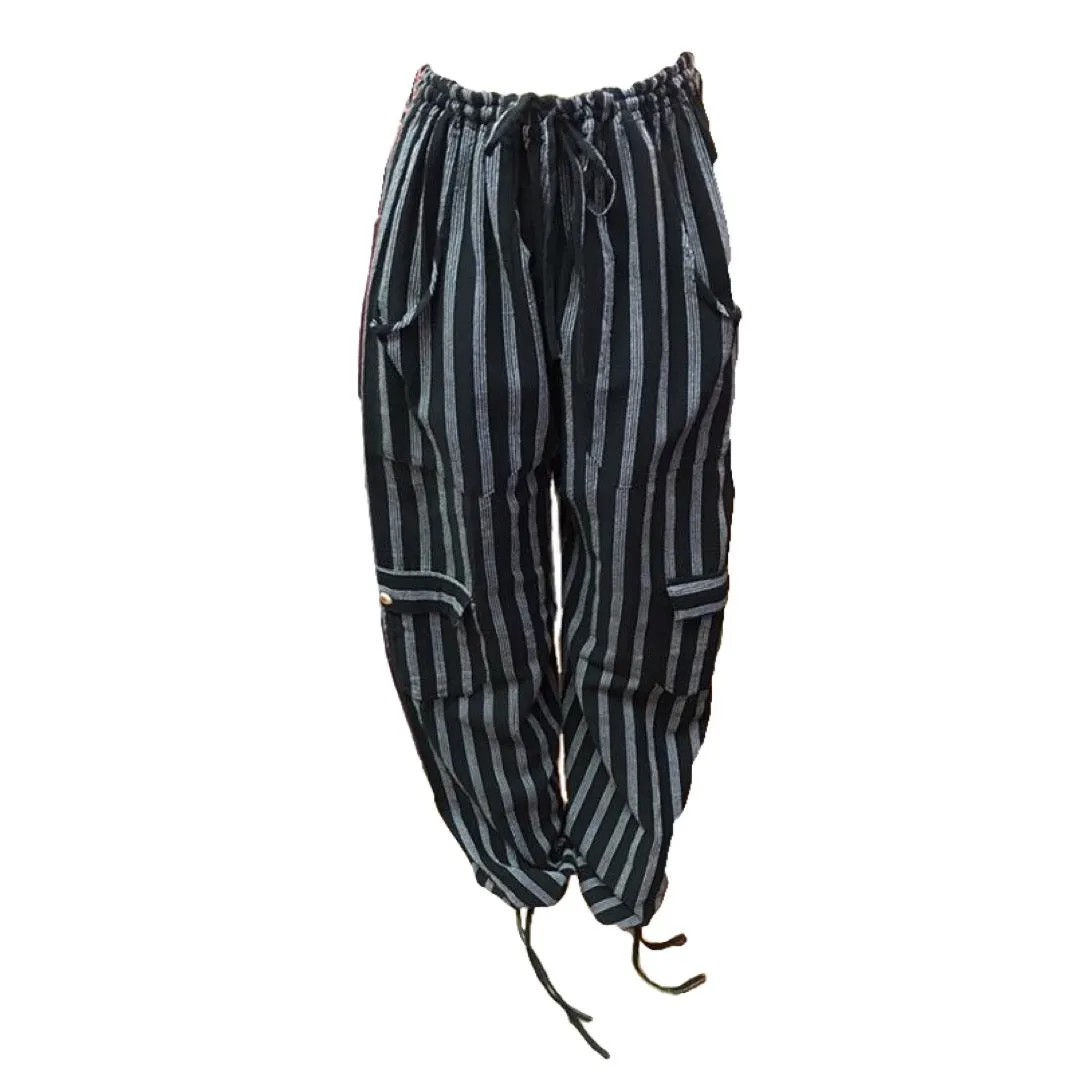 Black Striped Pants