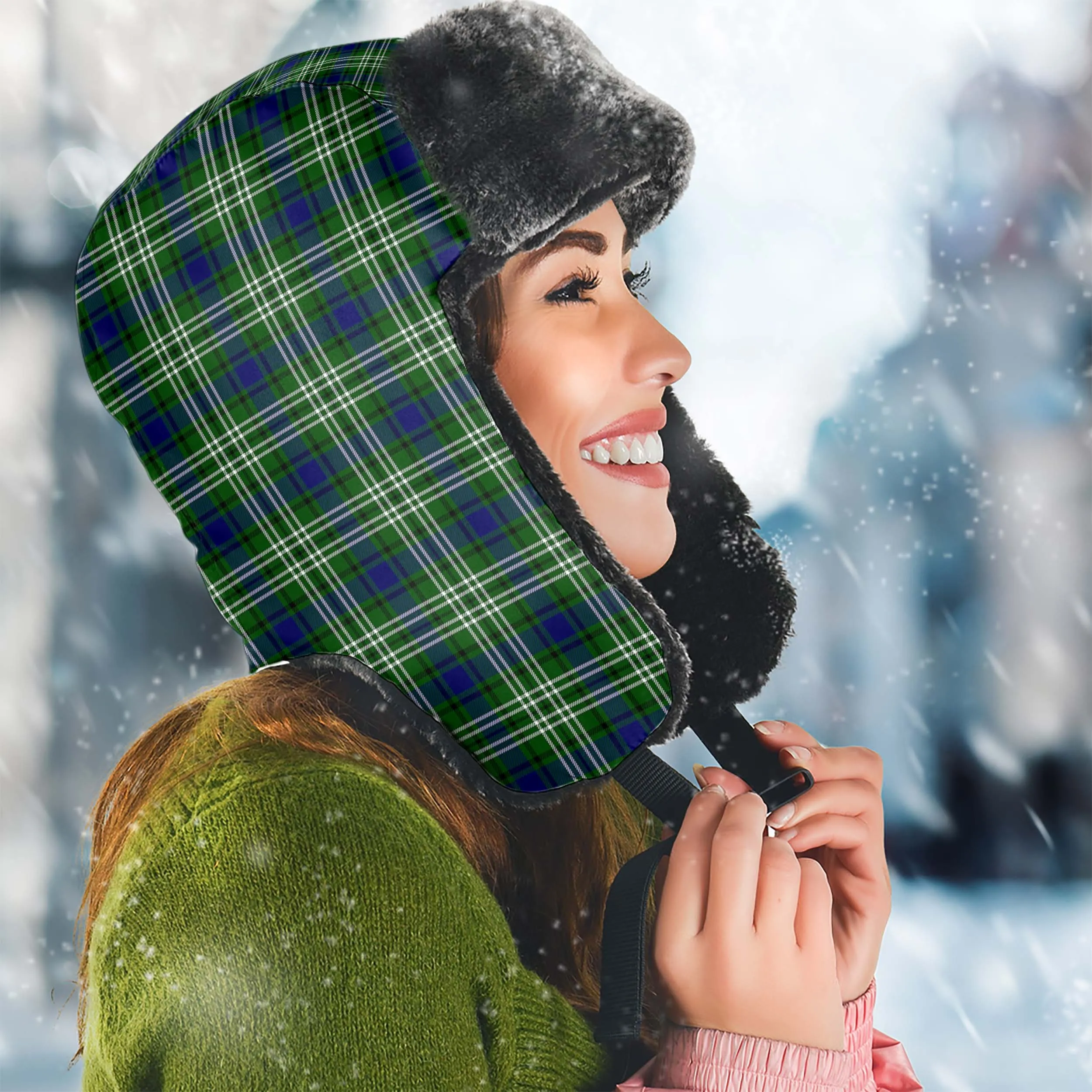 Blackadder Tartan Winter Trapper Hat