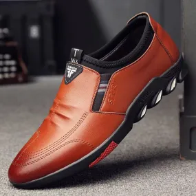 Brand Designer Shoes Mens Loafers Spring Fashion Slip on Leather Shoes