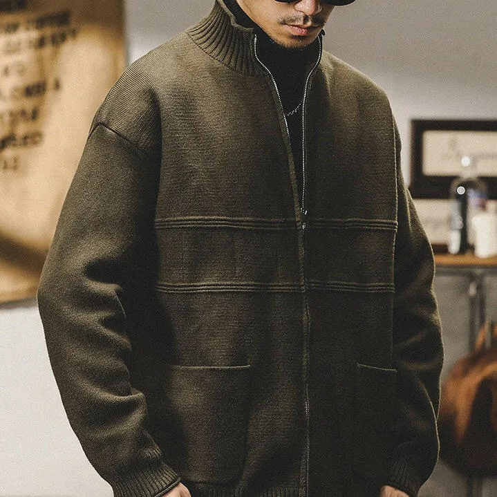 Cardigan Sweater Men's Knit P0684