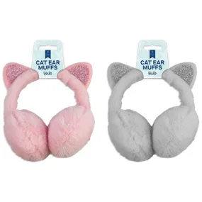Cat Ear Muffs Single - Assorted Winter Headwear Warm Ear Warmers