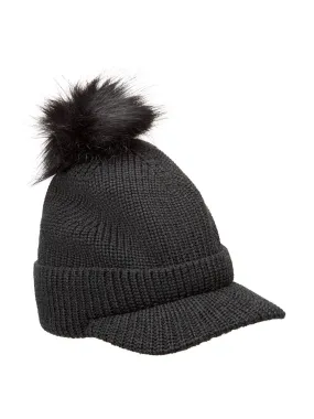 Charcoal Beata wool hat