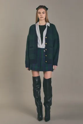 Check Cardigan