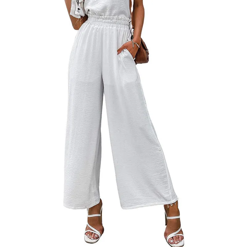 ChicWide High-Waist Loose Pants for Effortless Style