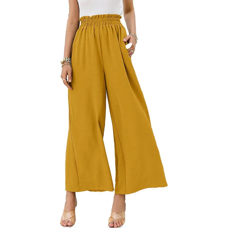 ChicWide High-Waist Loose Pants for Effortless Style