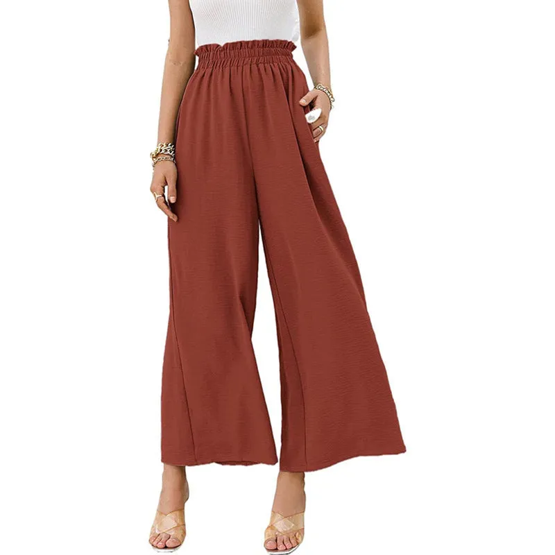 ChicWide High-Waist Loose Pants for Effortless Style