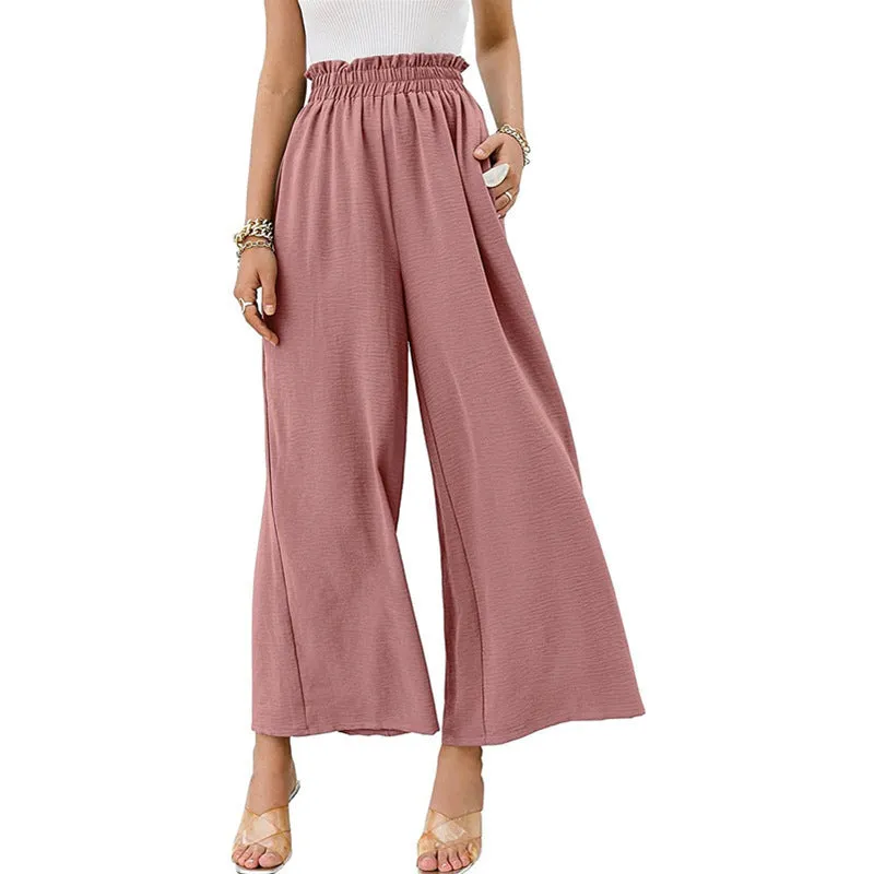 ChicWide High-Waist Loose Pants for Effortless Style
