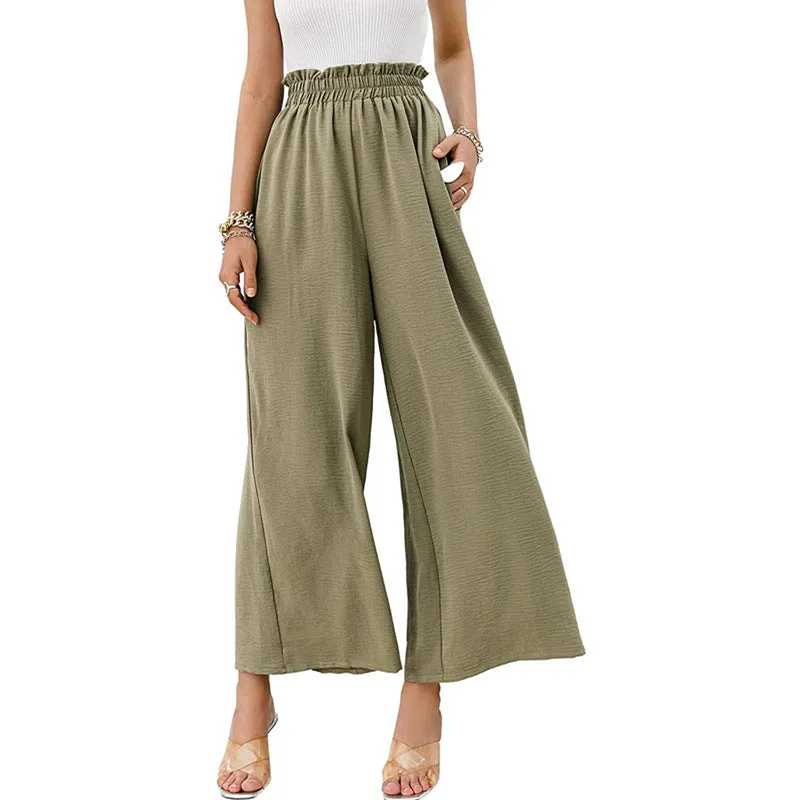 ChicWide High-Waist Loose Pants for Effortless Style