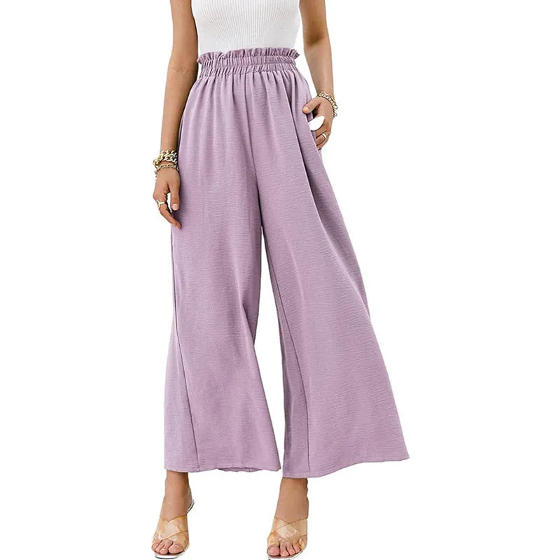 ChicWide High-Waist Loose Pants for Effortless Style