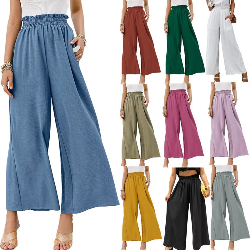ChicWide High-Waist Loose Pants for Effortless Style