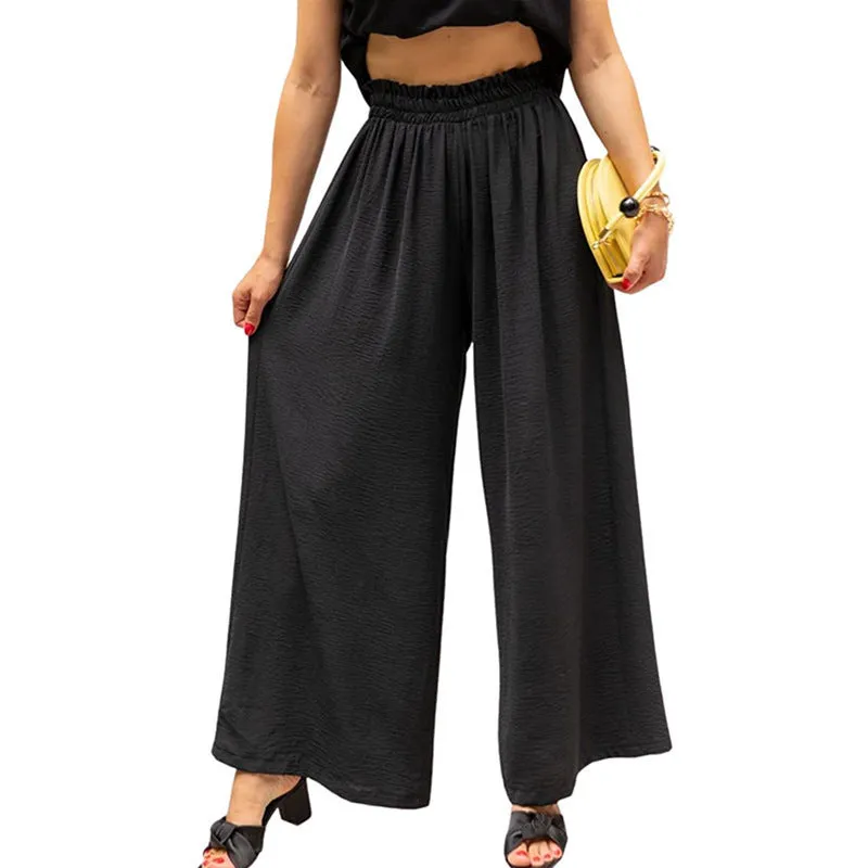 ChicWide High-Waist Loose Pants for Effortless Style
