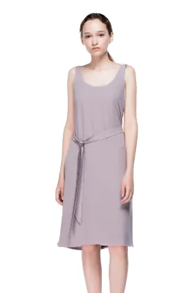 Clouds Slip Dress with Plunging Neckline
