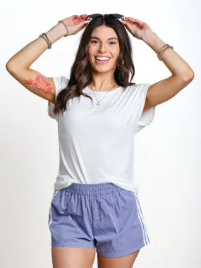 Come Find Me Rib Knit Short Sleeve Top