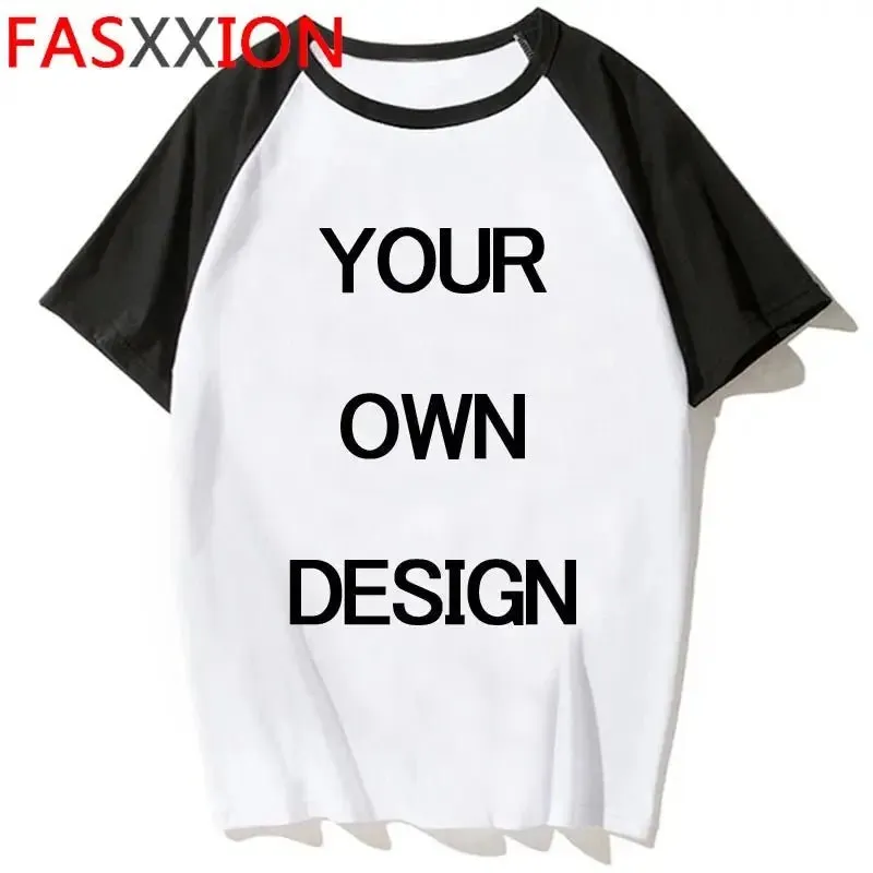 Customized Your Own Design Unisex T Shirt Men Women Custom Your Print Photo Logo T-shirt Couple DIY Graphic Tshirt Male Female