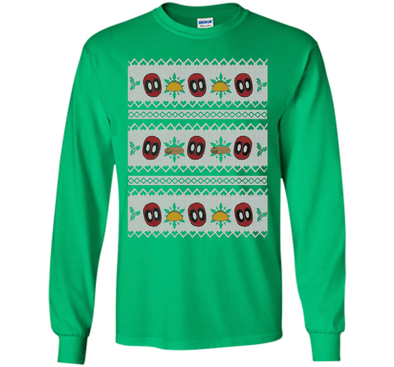 Deadpool Taco Ugly Christmas Sweater Graphic T-Shirt