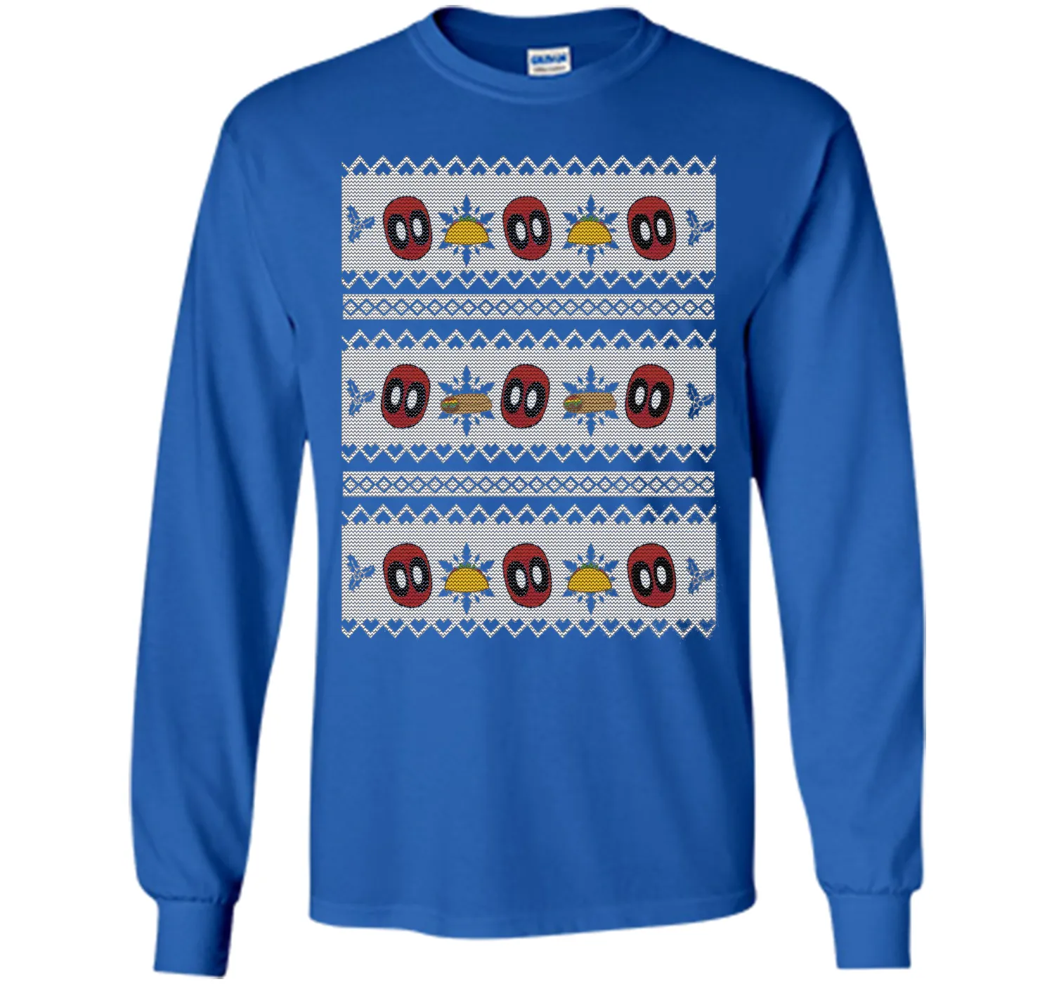 Deadpool Taco Ugly Christmas Sweater Graphic T-Shirt