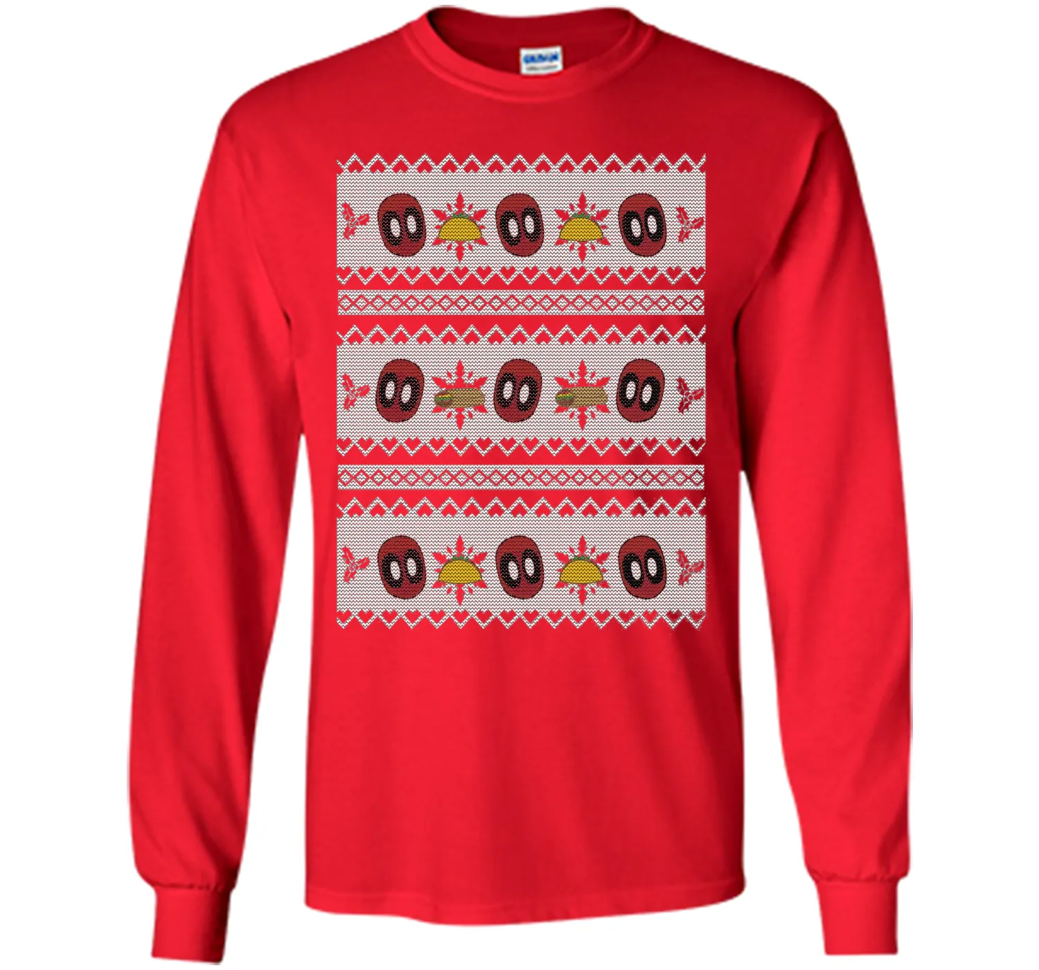 Deadpool Taco Ugly Christmas Sweater Graphic T-Shirt